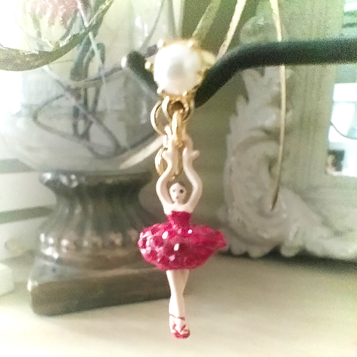 Orecchini Les Néréides - Mini Pas de deux - Crystal red