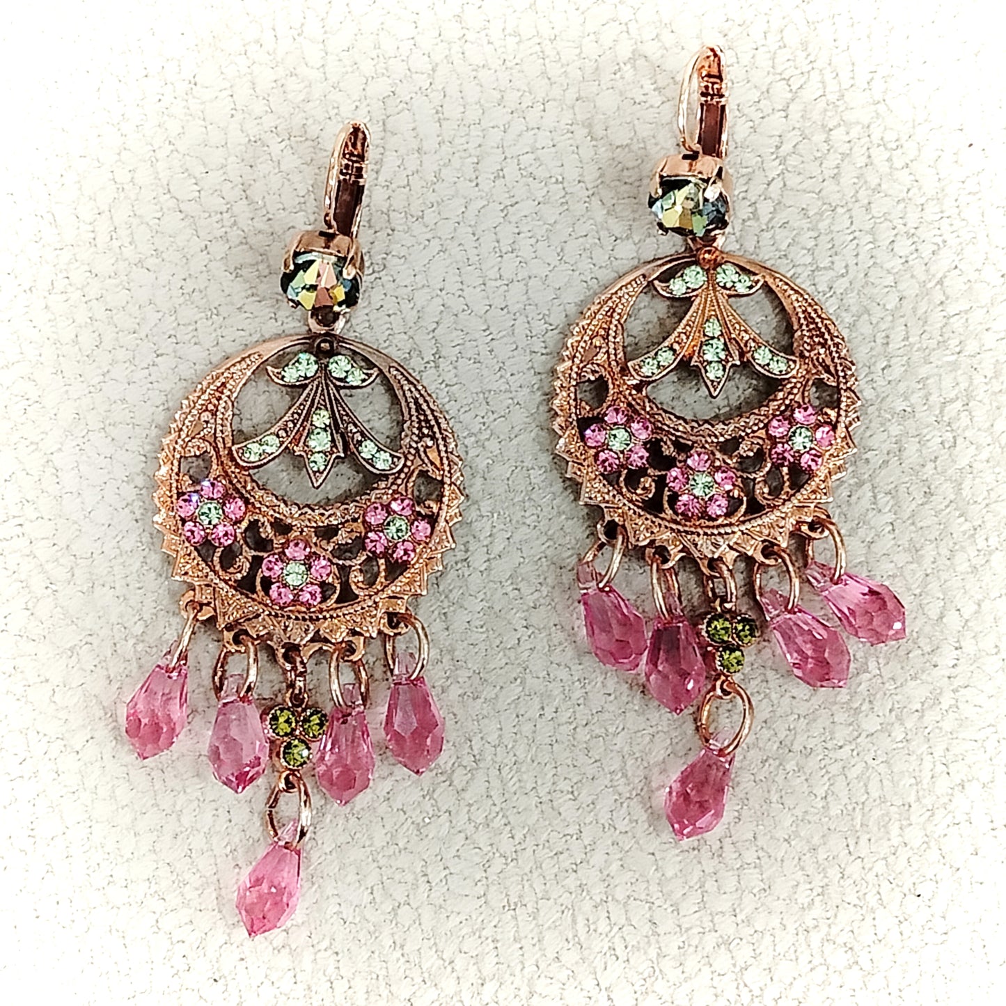 Orecchini Mariana - Golden rose - pink