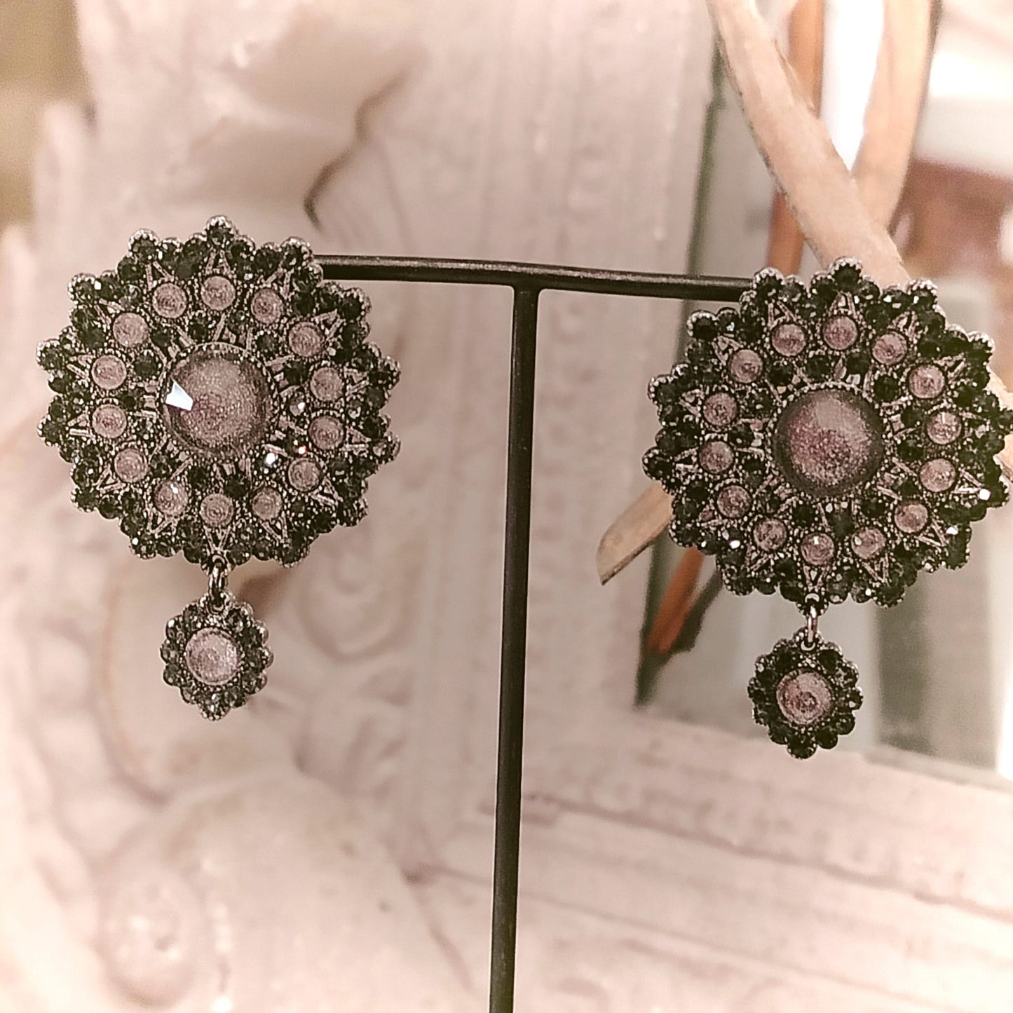 Orecchini Lace - Antracite stella