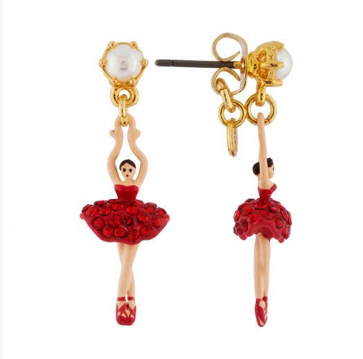 Orecchini Les Néréides - Mini Pas de deux - Crystal red