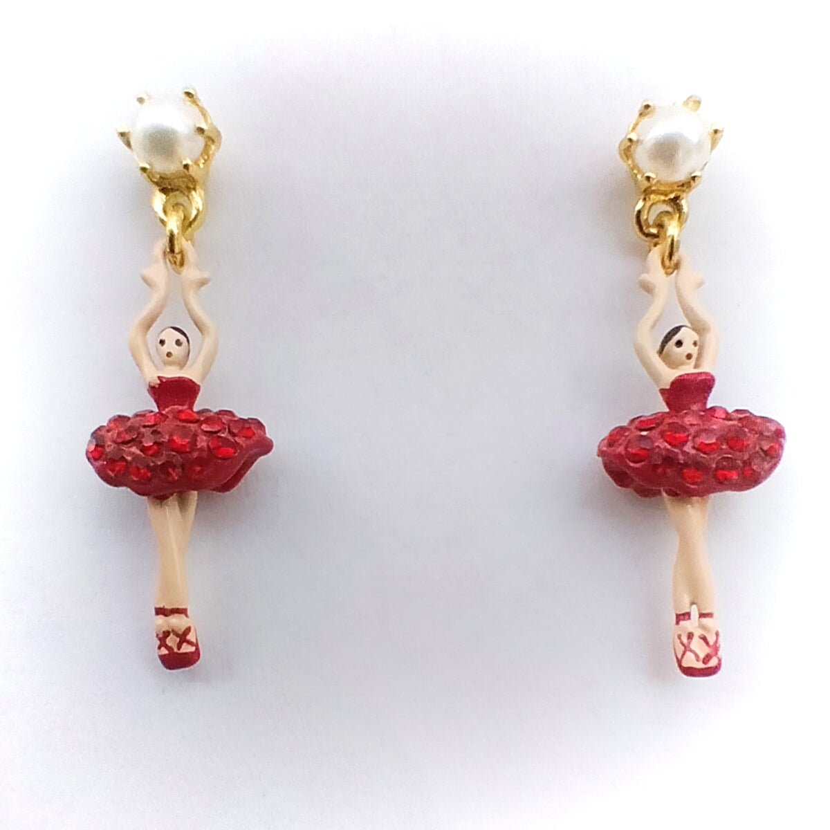Orecchini Les Néréides - Mini Pas de deux - Crystal red