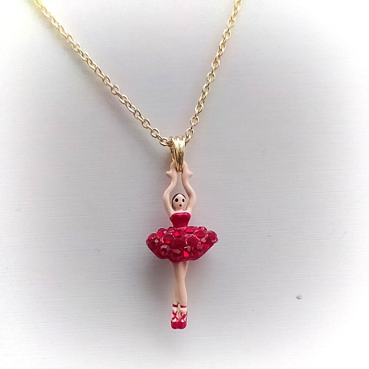 Collana Les Néréides - Mini Pas de deux - Crystal red
