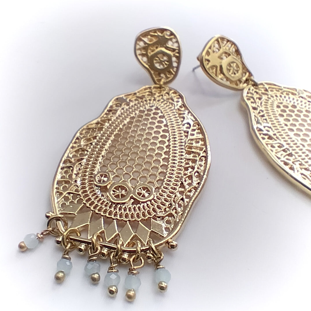 Orecchini Franck Herval - Barbara stud earrings with mini dangles
