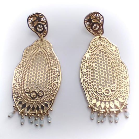 Orecchini Franck Herval - Barbara stud earrings with mini dangles