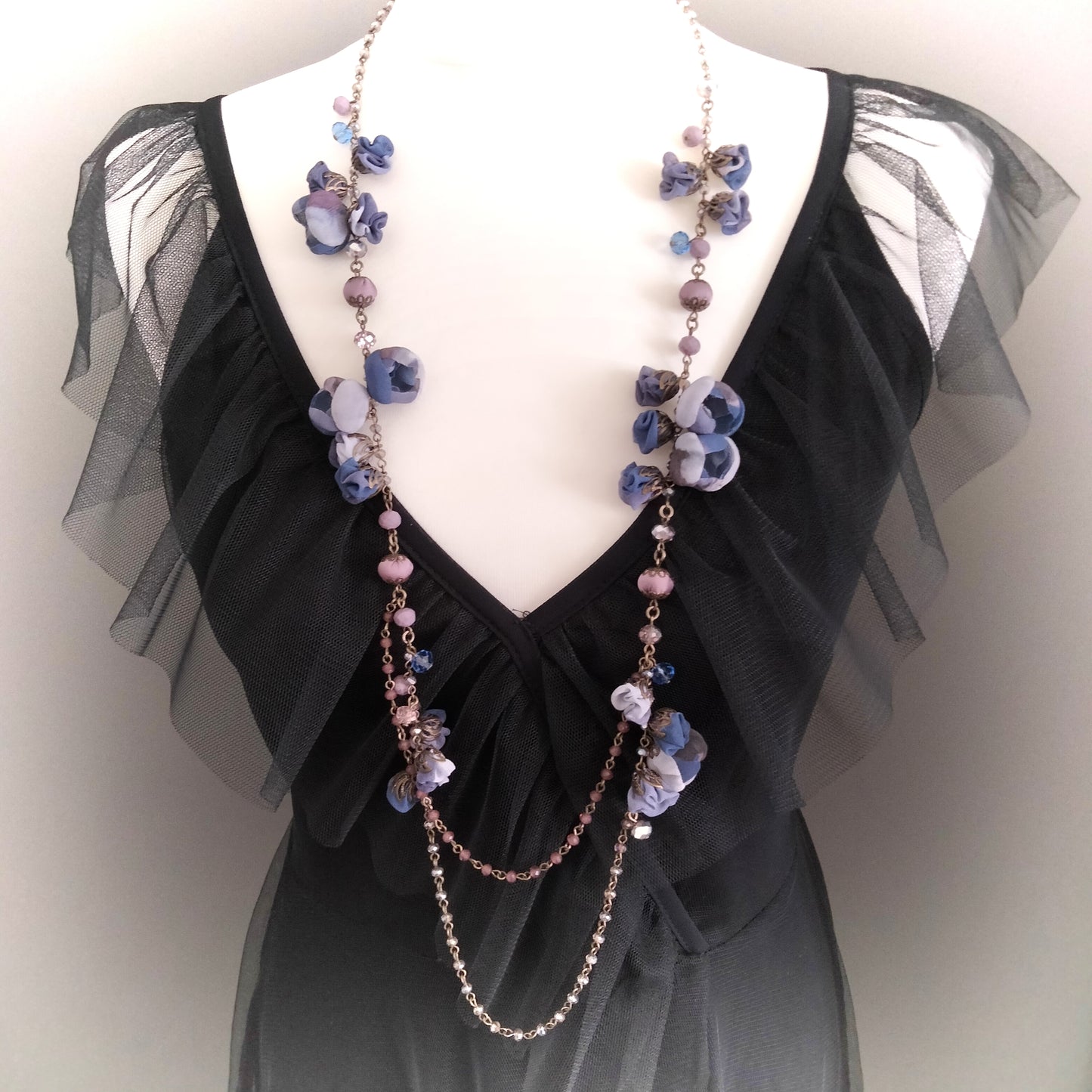 Collana Blossom - Blue Mauve