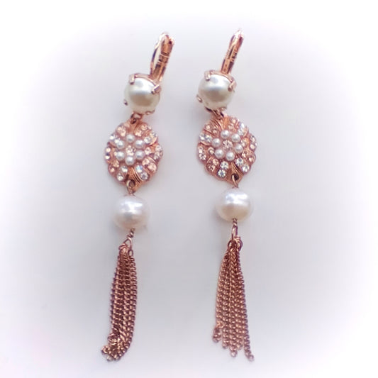 Orecchini Mariana - Golden rose - 0010-26/1 Pearls