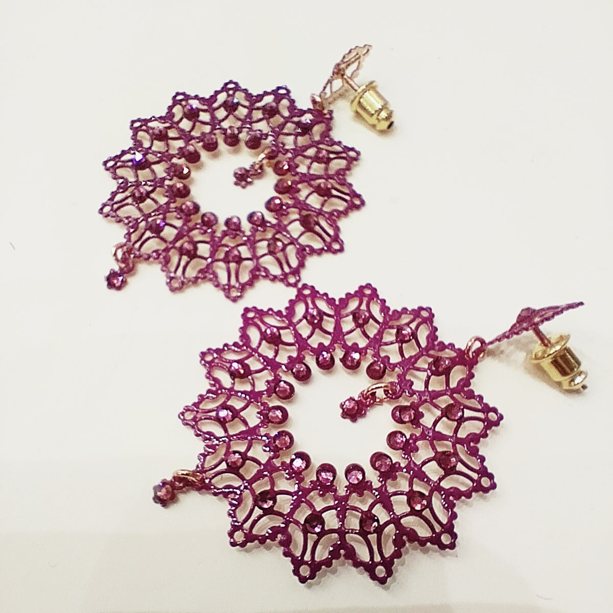Orecchini Lace - Plum