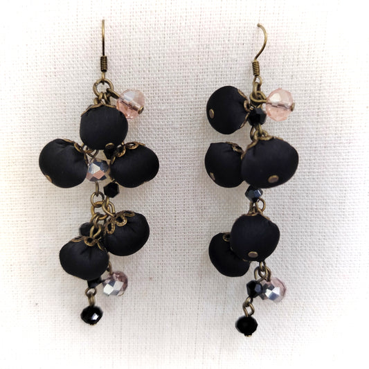 Orecchini Blossom drops - Black Iris