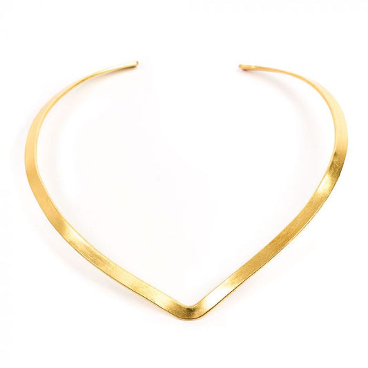 Collana Vestopazzo Girocollo rigida a V fina