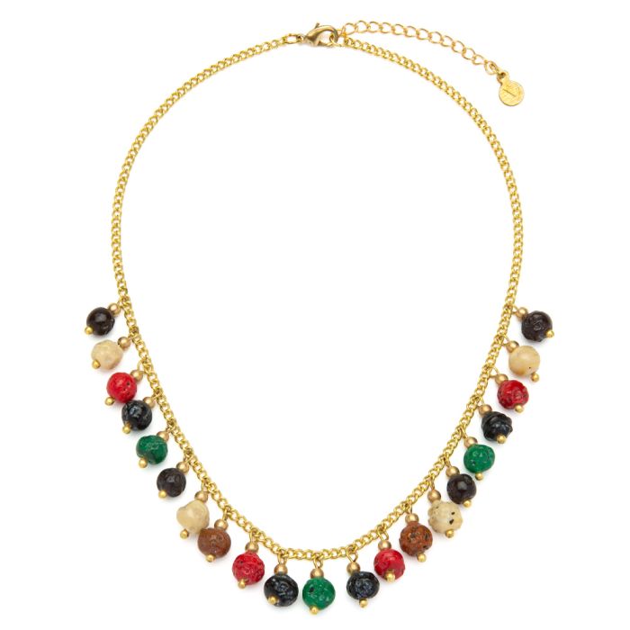 Collana Vestopazzo con pendenti multicolor