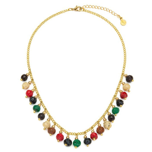 Collana Vestopazzo con pendenti multicolor
