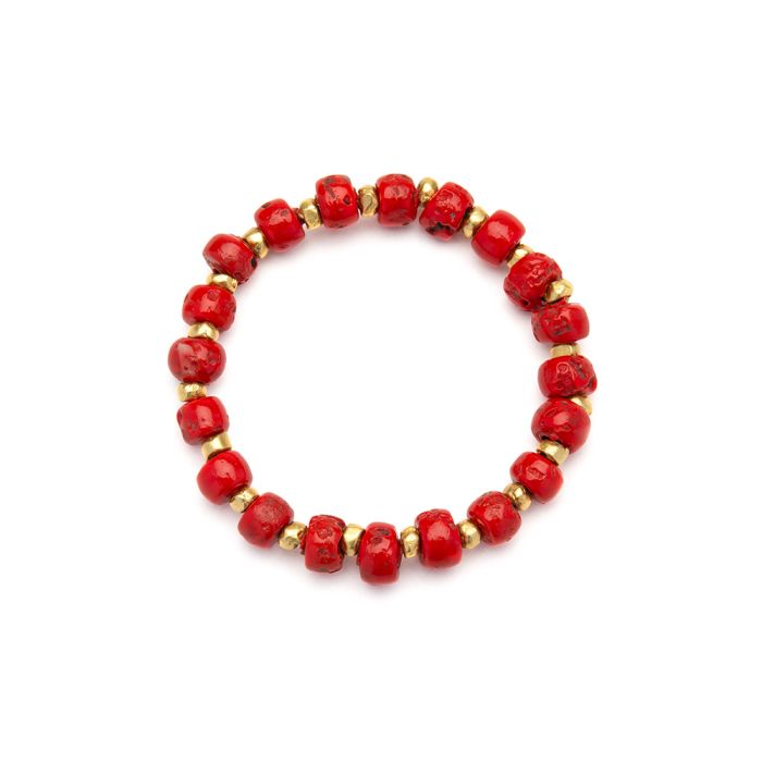 Bracciale Vestopazzo nei colori rosso - verde - marrone